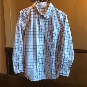 Boys Old Navy plaid button down shirt
